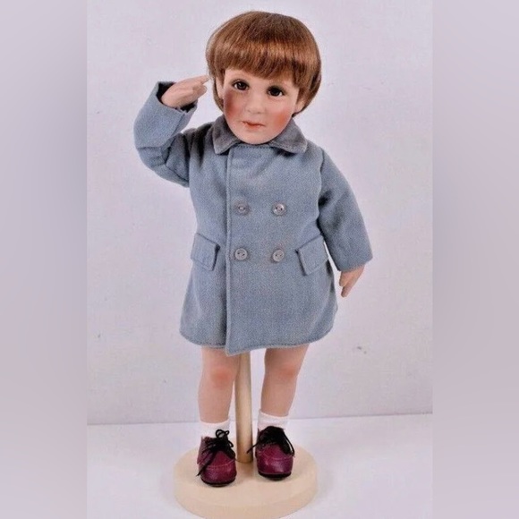 John John Kennedy!  The Danbury Mint Porcelain doll! NWT - Picture 1 of 6